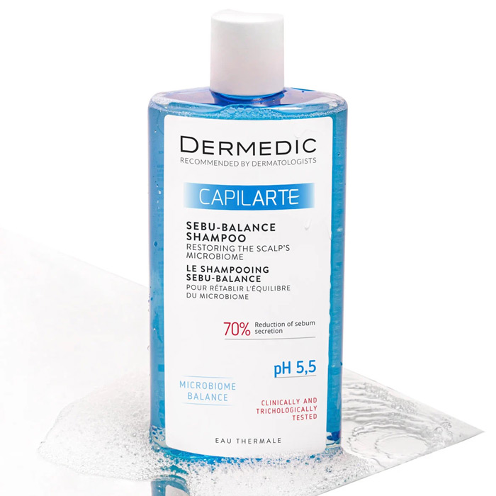 DERMEDIC CAPILARTE Sebu-Balance Shampoo Restoring The Scalp's Microbiome, Oily Hair 300ML