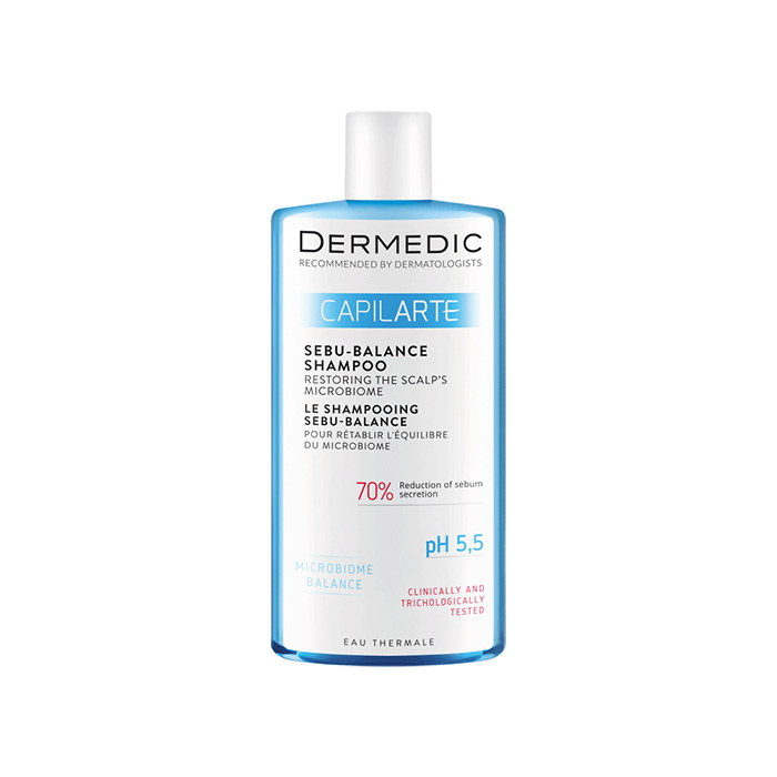 DERMEDIC CAPILARTE Sebu-Balance Shampoo Restoring The Scalp's Microbiome, Oily Hair 300ML