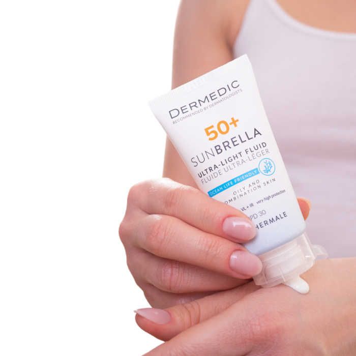 DERMEDIC SUNBRELLA Ultra-Light Fluid SPF 50 + Oily & Combination Skin 40ML BUY 1 GET 1 FREE