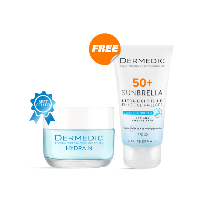 DERMEDIC ULTRA HYDRATING CREAM  GEL + ULTRA LIGHT FLUID SPF50+