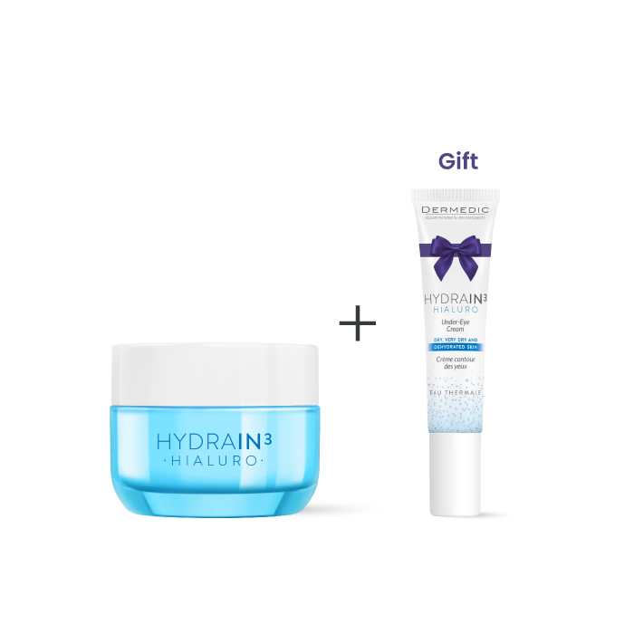 DERMEDICS HYDRAIN ULTRA HYDRATING CREAM GEL + UNDER EYE CREAM FOR FREE