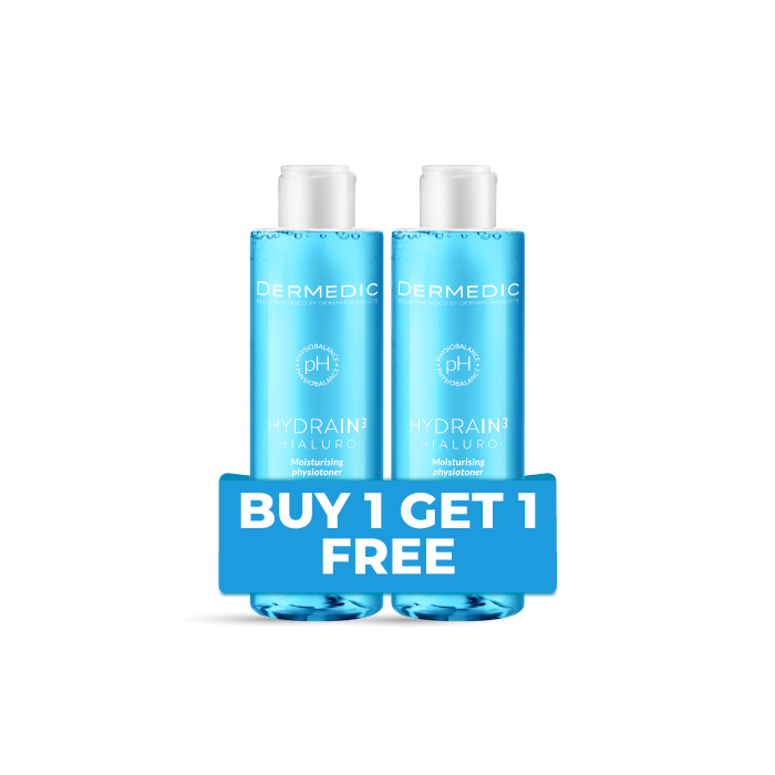 DERMEDIC HYDRAIN-Moisturising Physiotoner 200ml BUY 1 GET 1 FREE